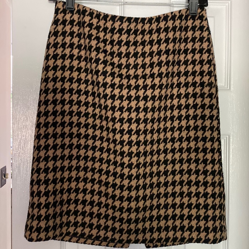Talbots houndstooth skirt